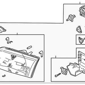 Headlamp Assembly - Mazda (GD8A-51-040A-P1)