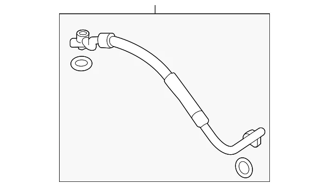 A/C Refrigerant Suction Hose - Mazda (NA6W-61-462)