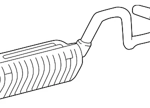 Exhaust Muffler - Mazda (1F71-40-500A)