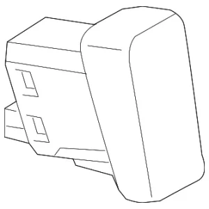 Hazard Switch - Mazda (K123-66-4H0)