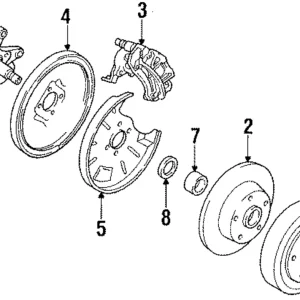 Wheel Bearing Seal - Mazda (GJ21-26-154)