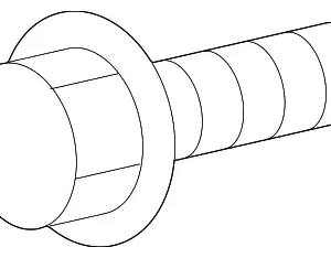 Water Pump Assembly Mount Bolt - Mazda (CWA1-15-128)