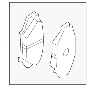 Brake Pads Front - Mazda (F1Y2-33-28Z)