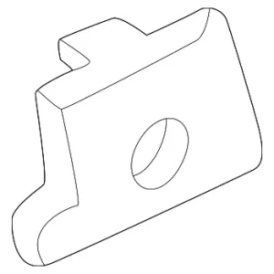 Belt Weather-Strip Clip - Mazda (T001-50-666)