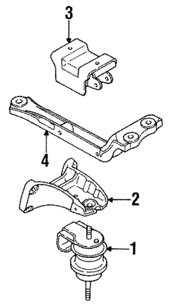 Mount Insulator - Mazda (H380-39-040C)