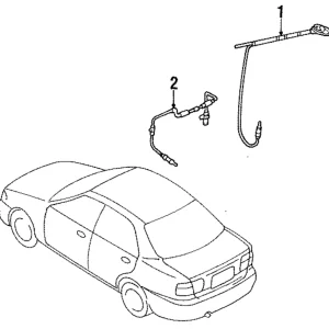 Antenna, Manual - Mazda (BC1D-66-930C)