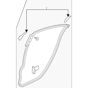 Surround Weather-Strip - Mazda (BN8V-72-760D)