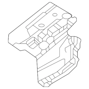 Cowl Panel Support Plate - Mazda (VA40-53-590)