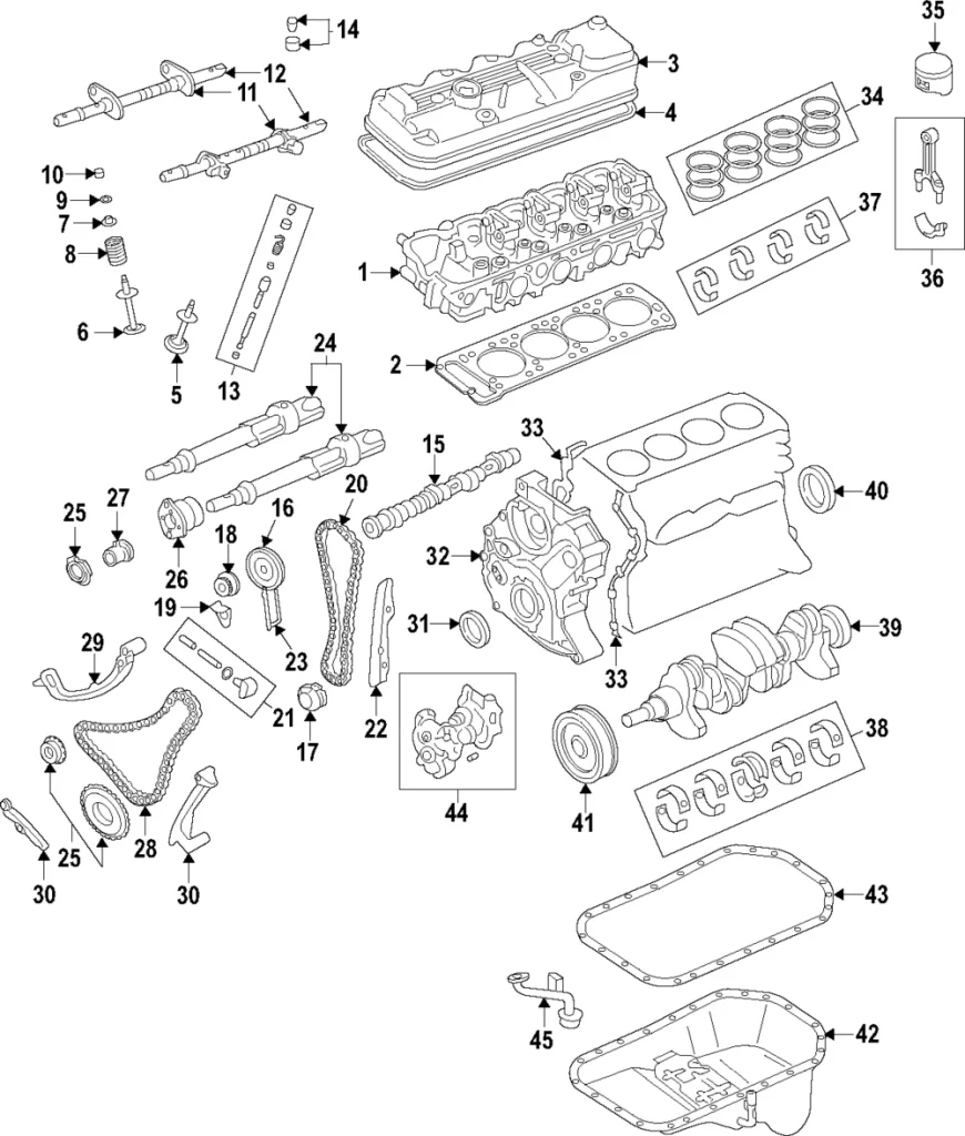 Piston Ring Set - Mazda (G601-11-SC0A)