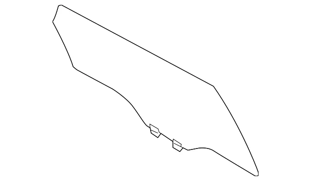 Door Glass - Mazda (TK48-72-510A)