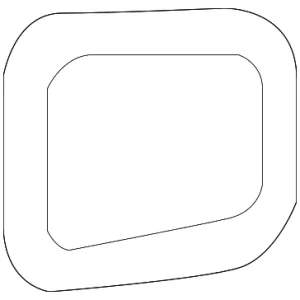 Tail Lamp Assembly Gasket - Mazda (KB8A-51-3H8A)