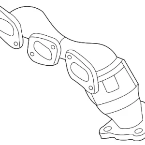 Catalytic Converter With Integrated Exhaust Manifold - Mazda (AJ79-20-55XB)