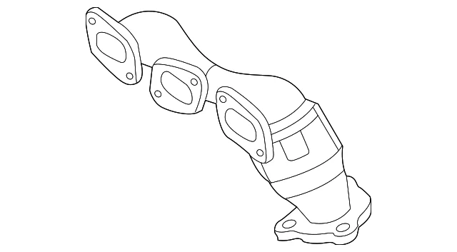 Catalytic Converter With Integrated Exhaust Manifold - Mazda (AJ79-20-55XB)