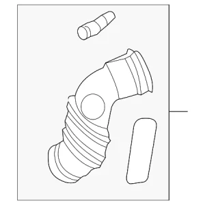 Engine Air Intake Hose - Mazda (ZZCA-13-230)