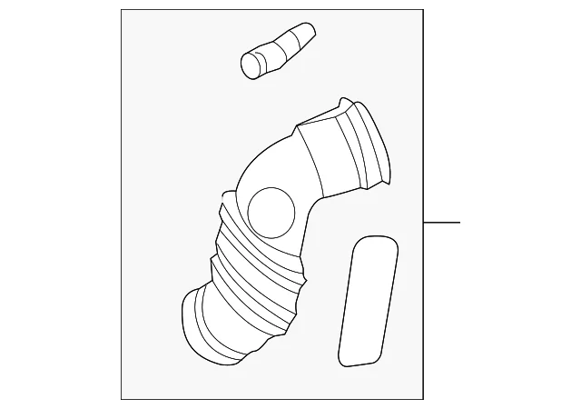 Engine Air Intake Hose - Mazda (ZZCA-13-230)