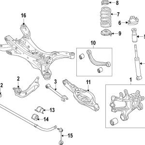 Shock Mount - Mazda (KD45-28-380A)