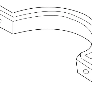 Pre-Converter Rear Bracket - Mazda (CY01-40-092A)