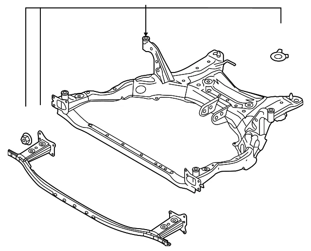 Cross-Member - Mazda (VC67-34-80X)