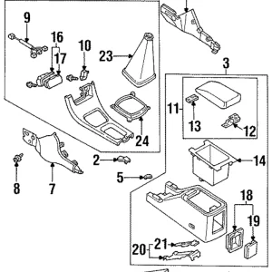 Side Panel Fastener - Mazda (B467-68-AC3-78)
