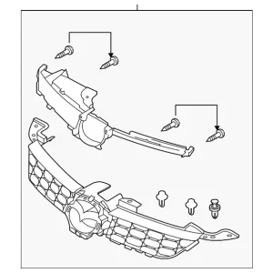 Grille Assembly - Mazda (EH48-50-710C)