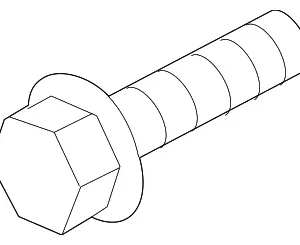 Strut Lower Bolt - Mazda (9YA0-21-604)