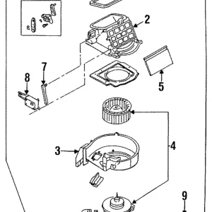 Fan & Motor - Mazda (BG1P-61-B10)