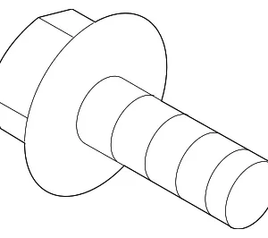 Upper Guide Bolt - Mazda (K011-33-698)