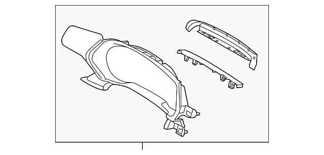 Cluster Bezel - Mazda (KJL5-55-420-02)
