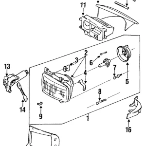 Composite Headlamp - Mazda (FD01-51-0L0D)