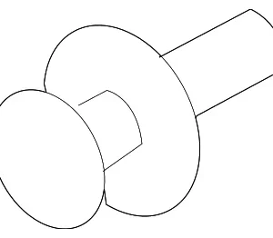 Headlamp Assembly Rivet - Mazda (B092-51-833)