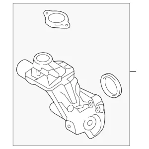 Water Outlet - Mazda (P51B-15-17ZB)