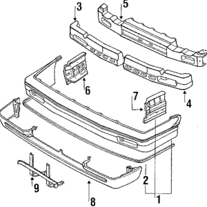 Molding - Mazda (BF67-50-035)