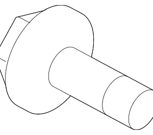 Mount Bracket Lower Bolt - Mazda (9975-61-230)