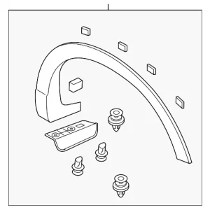 Wheel Opening Molding - Mazda (TK48-51-W50H)