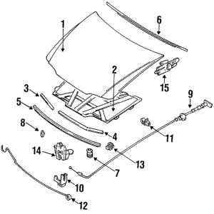 Weatherstrip - Mazda (GD1E-56-770A)