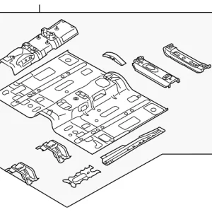 Floor Pan Assembly - Mazda (EGY1-53-60XD)