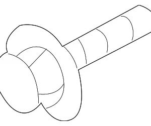 Console Assembly Rear Bolt - Mazda (9XG0-72-579L)