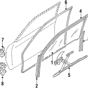 Window Regulator - Mazda (B001-59-560)