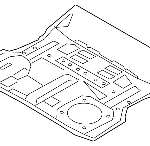 Center Floor Pan - Mazda (TK48-53-721)