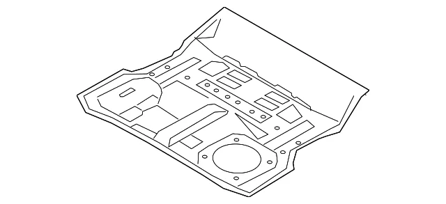 Center Floor Pan - Mazda (TK48-53-721)