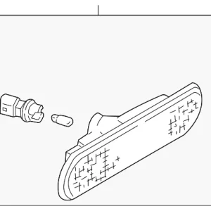 Side Marker Lamp - Mazda (TA01-51-5E0B)