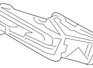 Center Grille - Mazda (NA1P-64-91X-02)