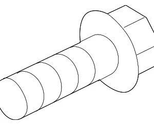 Under Cover Retainer Screw - Mazda (9KDB-00-616)