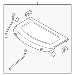 Pkg Tray Trim - Mazda (BEK6-68-310D-02)