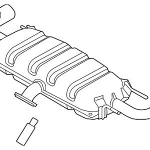 Muffler & Pipe - Mazda (PYAE-40-100A)