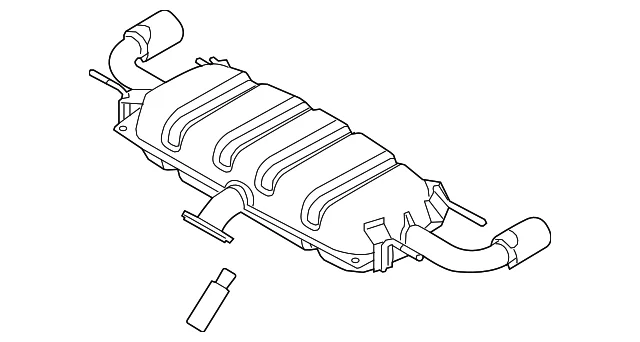 Muffler & Pipe - Mazda (PYAE-40-100A)