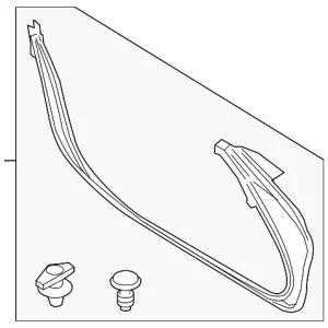 Door Weather-Strip - Mazda (N243-58-760H)