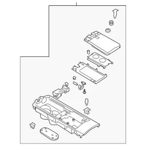 Cup Holder - Mazda (FE01-64-39XF-02)