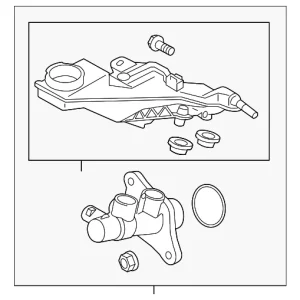 Master Cylinder - Mazda (KDY3-43-40ZA)
