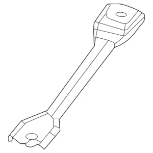 Suspension Sub-Frame Cross-Member Brace - Mazda (VA40-34-H24)